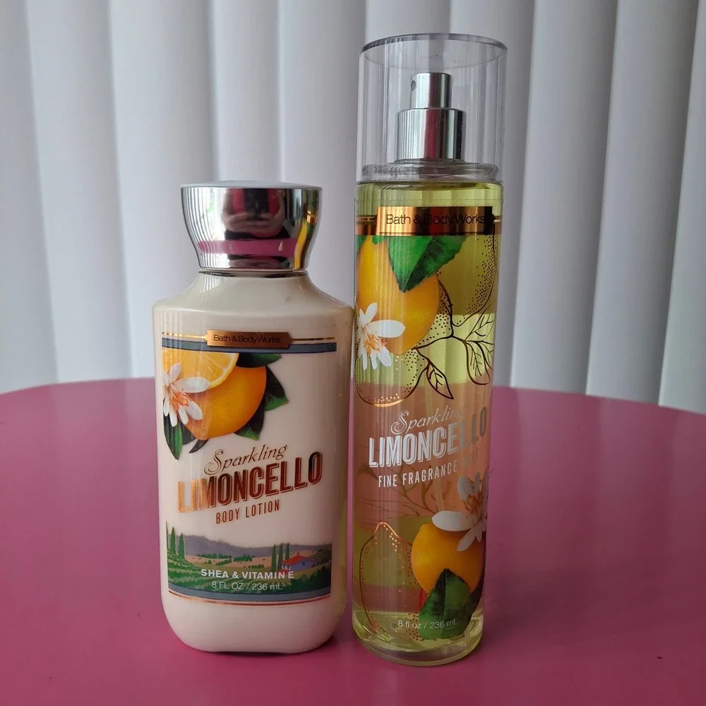 Bath & Body Works SPARKLING LIMONCELLO Fragrance Mist & Lotion Set 8oz